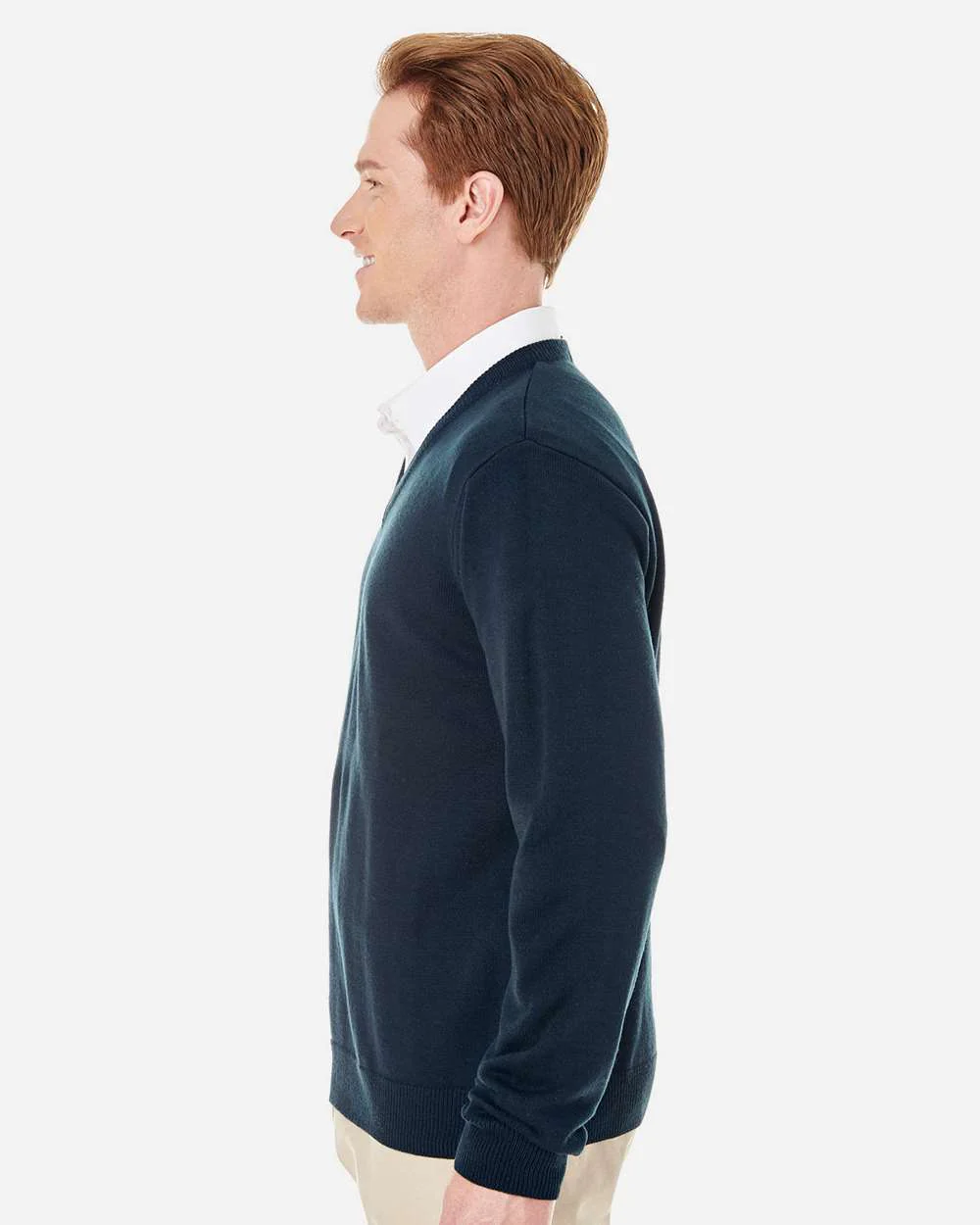 Harriton-M420-Men's Pilbloc™ V-Neck Sweater - Image 8
