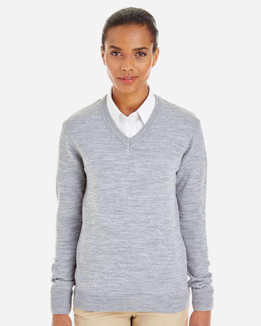 Harriton-M420W-Womens Pilbloc V-Neck Sweater - Image 11