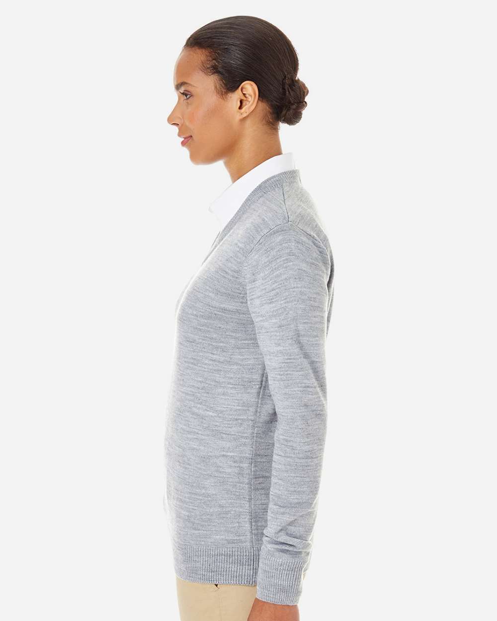 Harriton-M420W-Womens Pilbloc V-Neck Sweater - Image 12