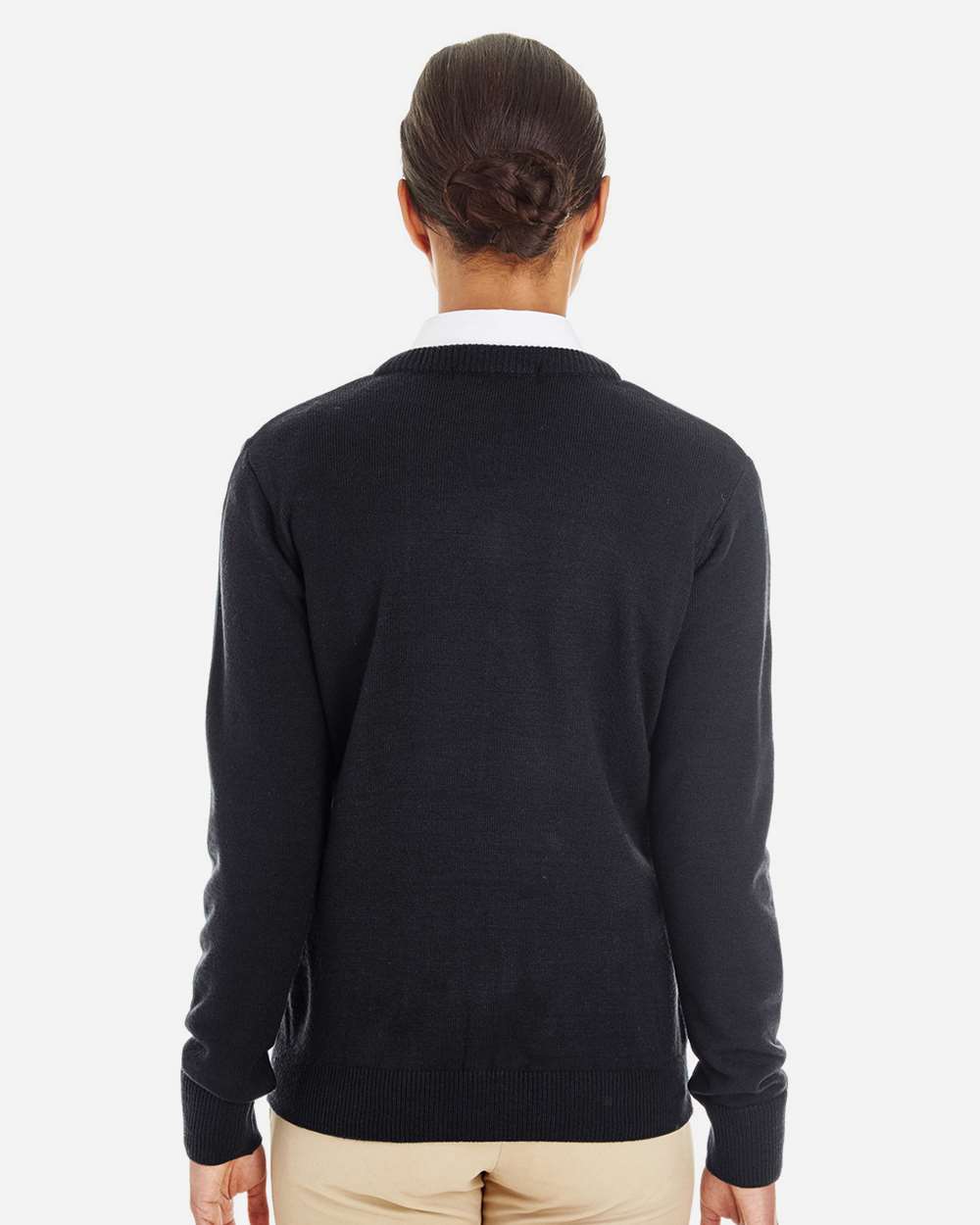 Harriton-M420W-Womens Pilbloc V-Neck Sweater - Image 4