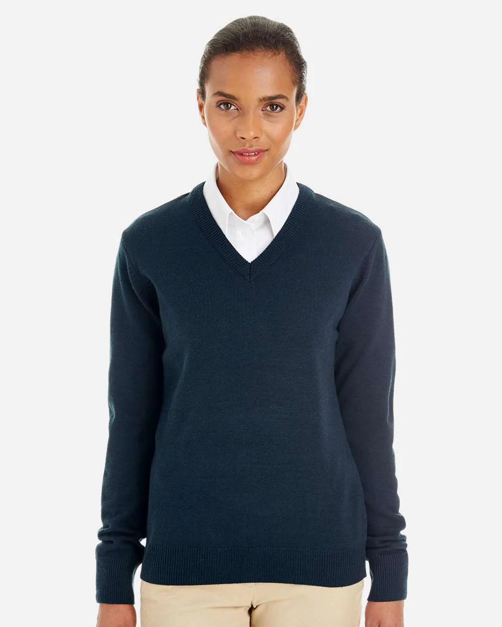 Harriton-M420W-Womens Pilbloc V-Neck Sweater - Image 7