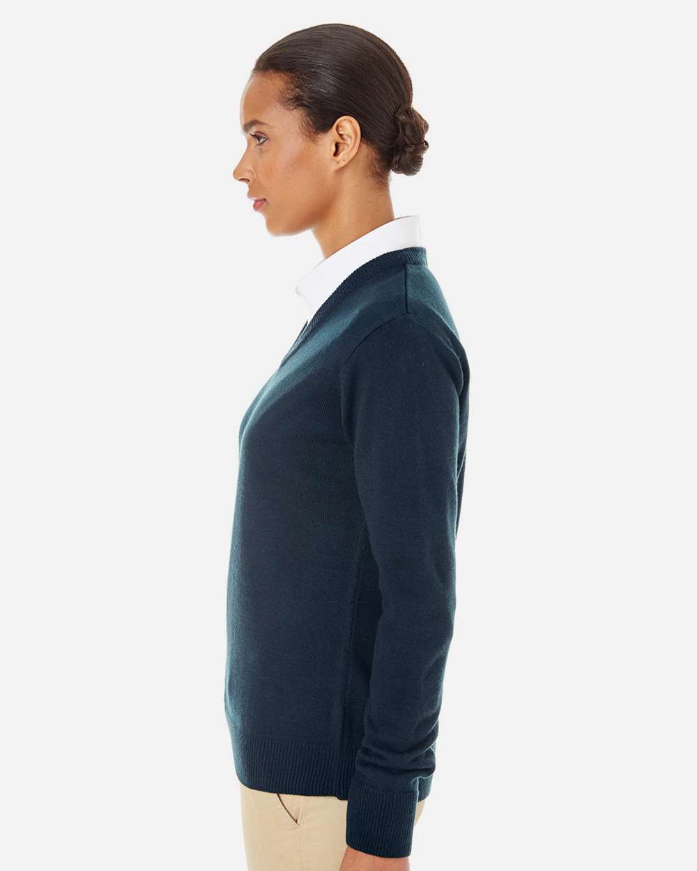 Harriton-M420W-Womens Pilbloc V-Neck Sweater - Image 8