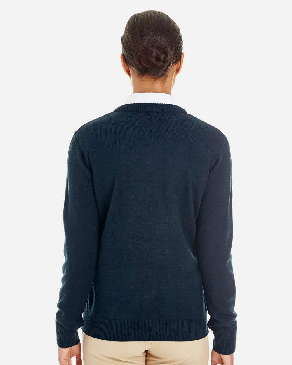 Harriton-M420W-Womens Pilbloc V-Neck Sweater - Image 9