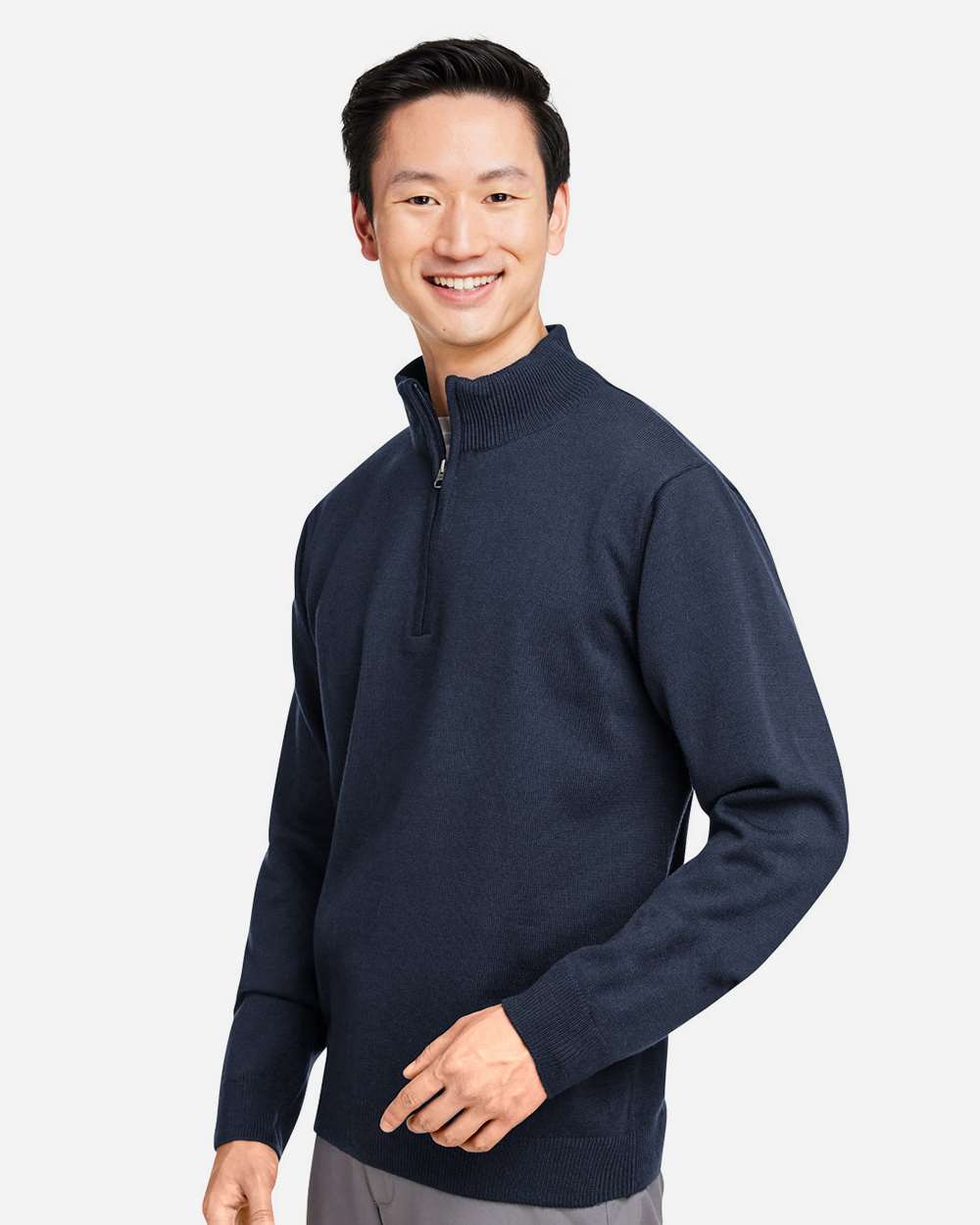 Harriton-M421-Unisex Pilbloc™ Quarter-Zip Pullover Sweater - Image 12