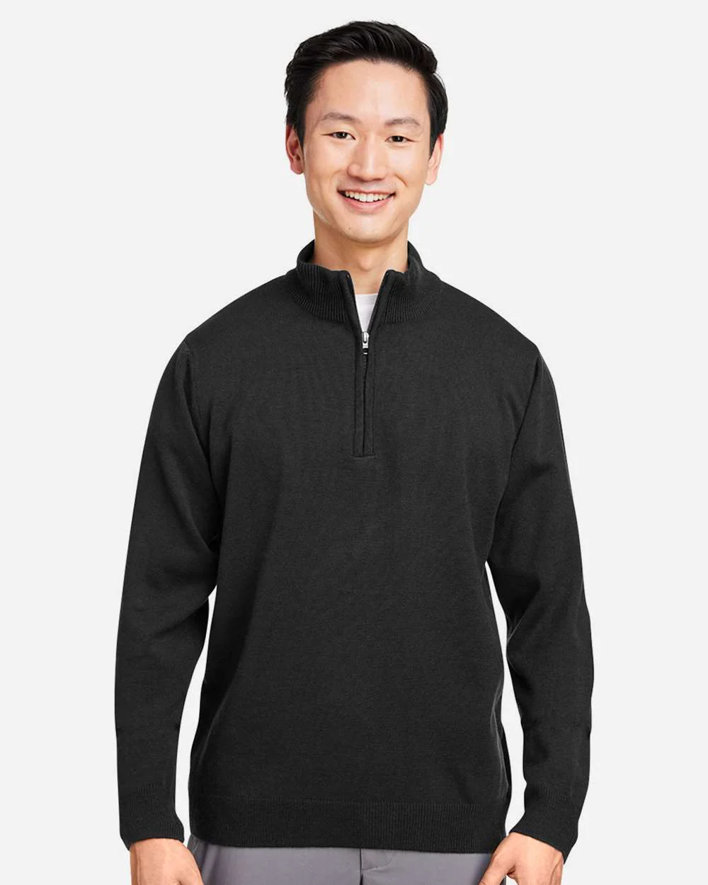 Harriton-M421-Unisex Pilbloc™ Quarter-Zip Pullover Sweater - Image 4