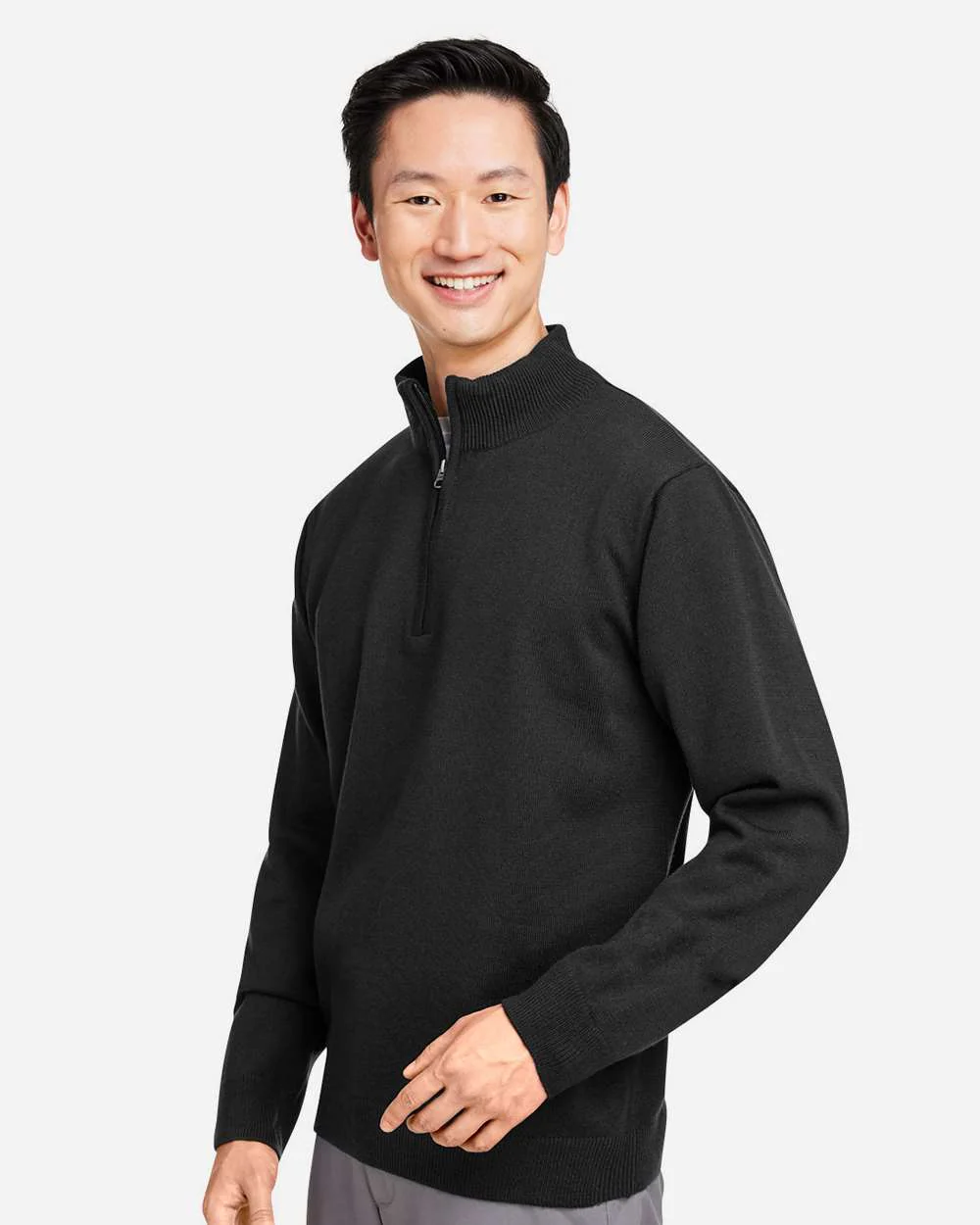 Harriton-M421-Unisex Pilbloc™ Quarter-Zip Pullover Sweater - Image 5