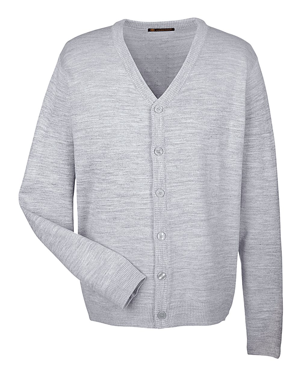 Harriton-M425-Men's Pilbloc™ V-Neck Button Cardigan Sweater - Image 10