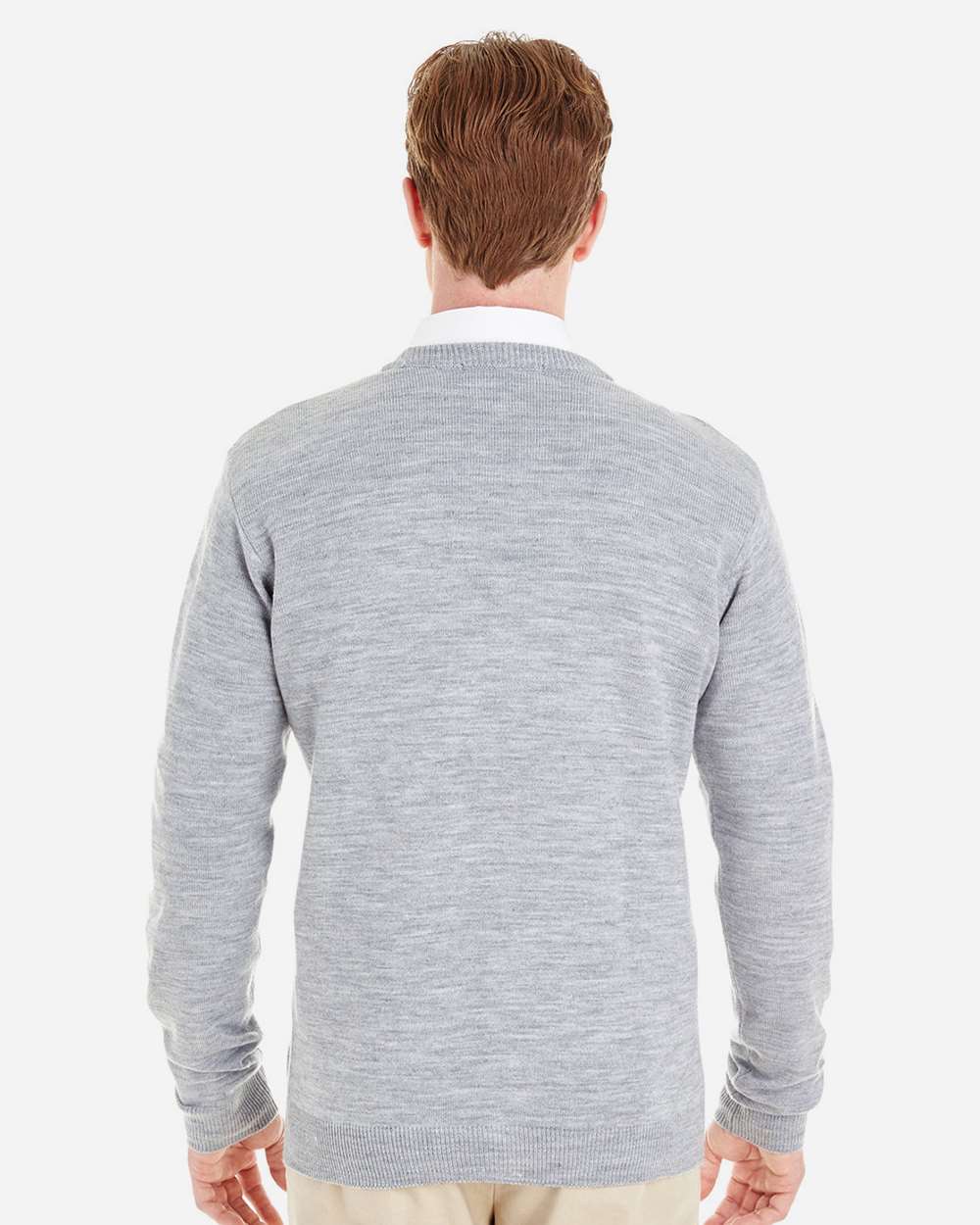 Harriton-M425-Men's Pilbloc™ V-Neck Button Cardigan Sweater - Image 13