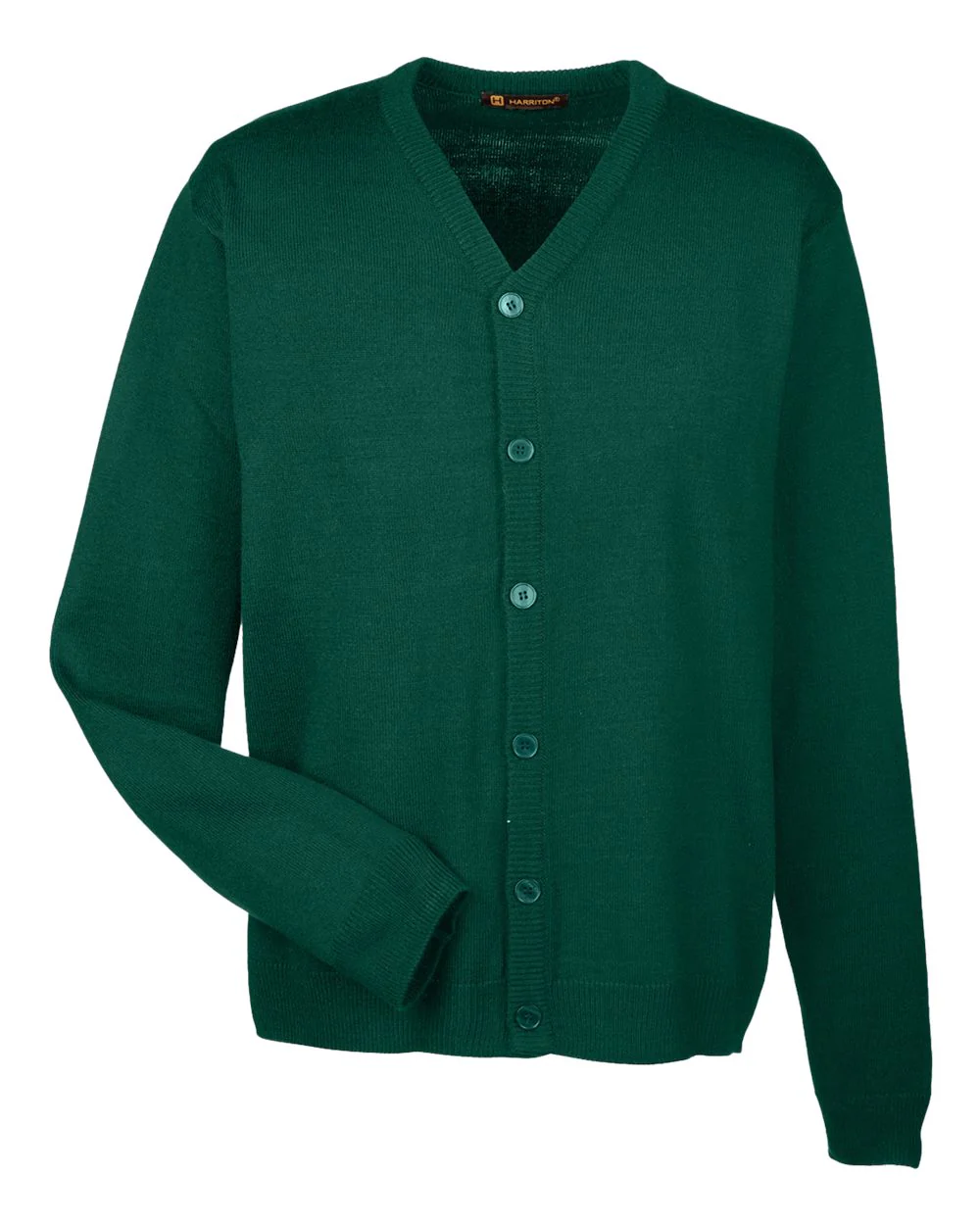 Harriton-M425-Men's Pilbloc™ V-Neck Button Cardigan Sweater - Image 14