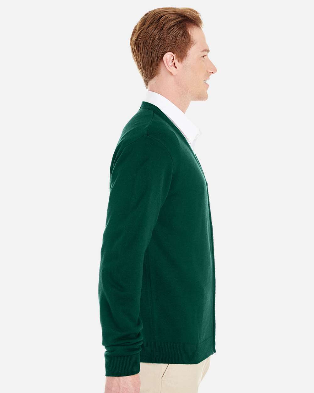 Harriton-M425-Men's Pilbloc™ V-Neck Button Cardigan Sweater - Image 16