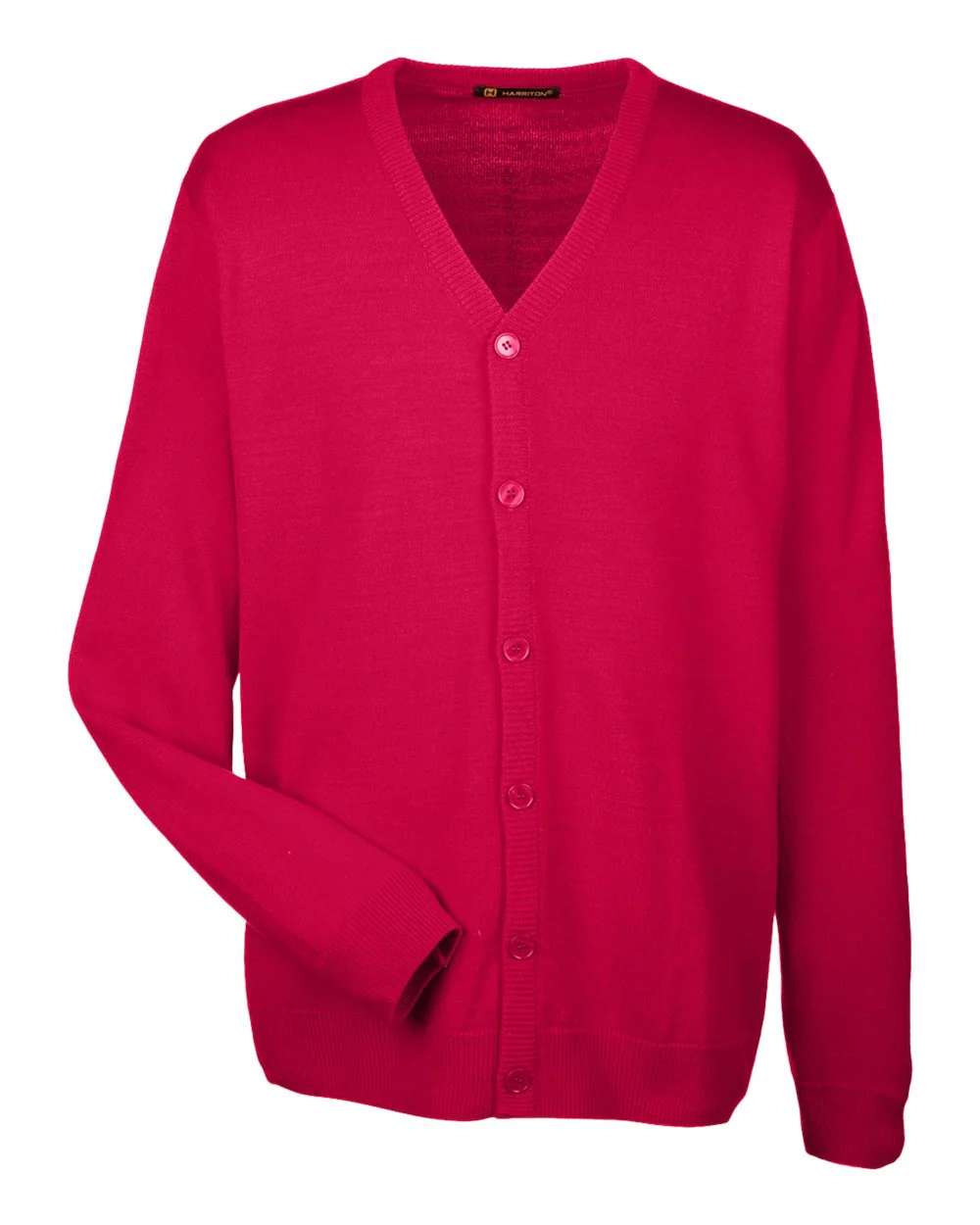 Harriton-M425-Men's Pilbloc™ V-Neck Button Cardigan Sweater - Image 18