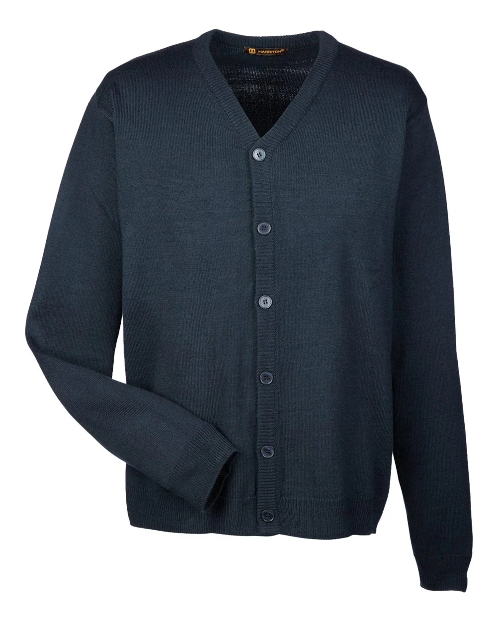 Harriton-M425-Men's Pilbloc™ V-Neck Button Cardigan Sweater - Image 6