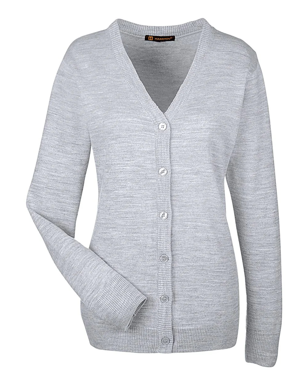 Harriton-M425W-Women's Pilbloc V-Neck Button Cardigan Sweater - Image 10