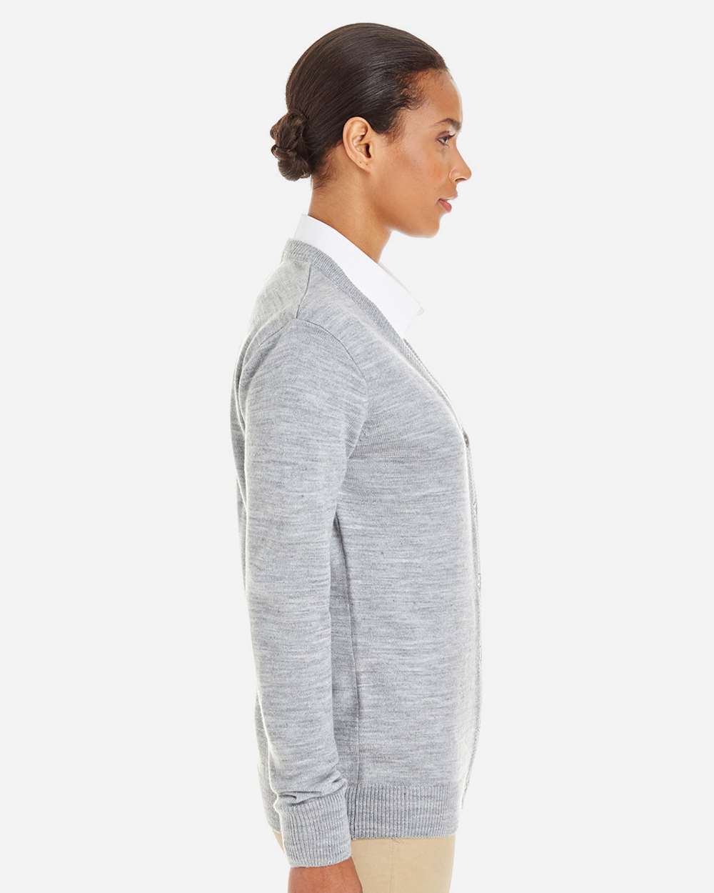 Harriton-M425W-Women's Pilbloc V-Neck Button Cardigan Sweater - Image 12