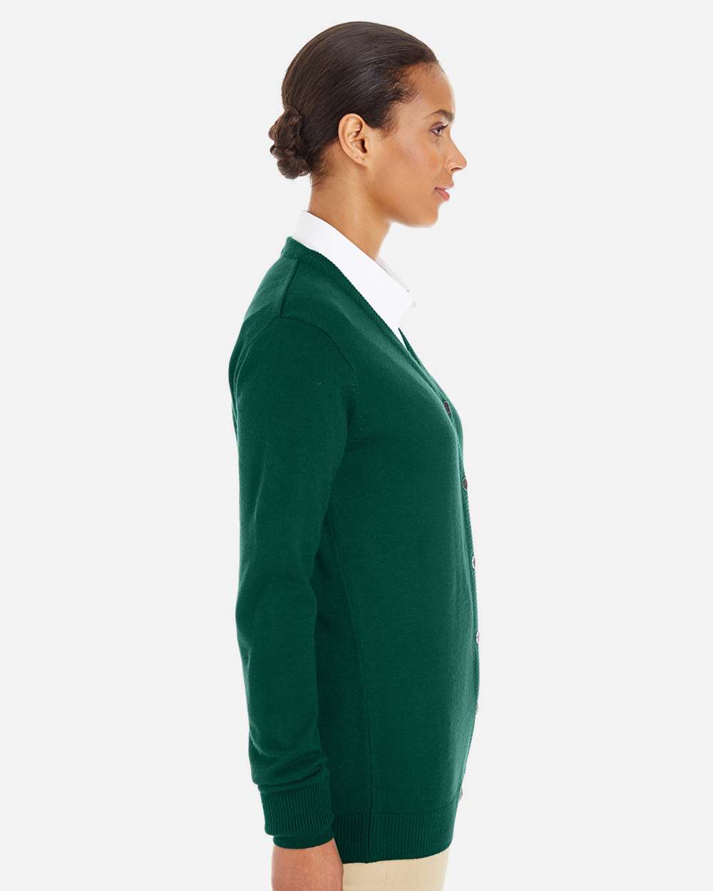 Harriton-M425W-Women's Pilbloc V-Neck Button Cardigan Sweater - Image 16