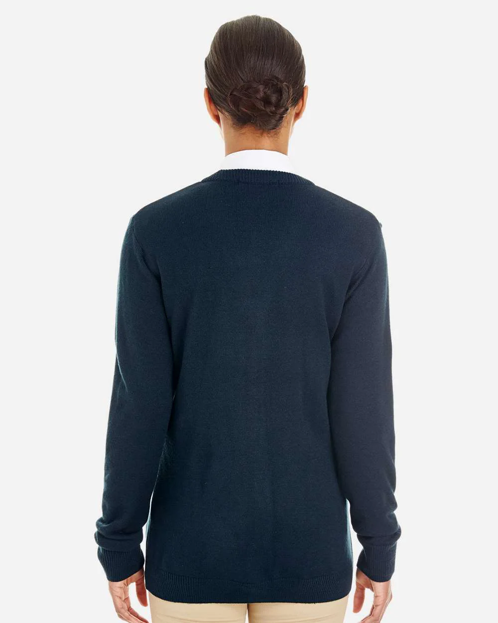 Harriton-M425W-Women's Pilbloc V-Neck Button Cardigan Sweater - Image 9
