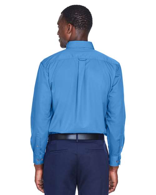 Harriton-M500-Men's Easy Blend™ Long Sleeve Twill Shirt - Image 103