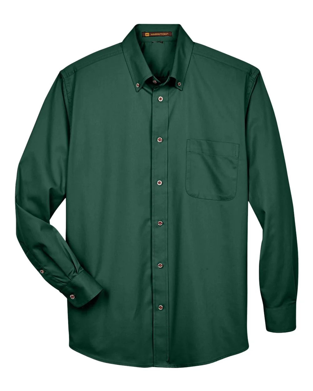 Harriton-M500-Men's Easy Blend™ Long Sleeve Twill Shirt - Image 22