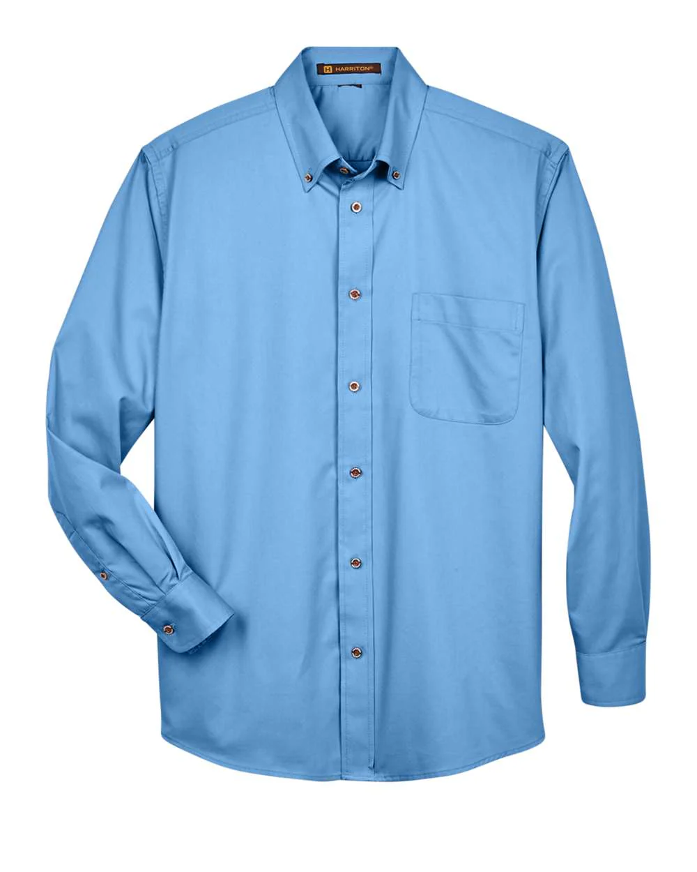 Harriton-M500-Men's Easy Blend™ Long Sleeve Twill Shirt - Image 27