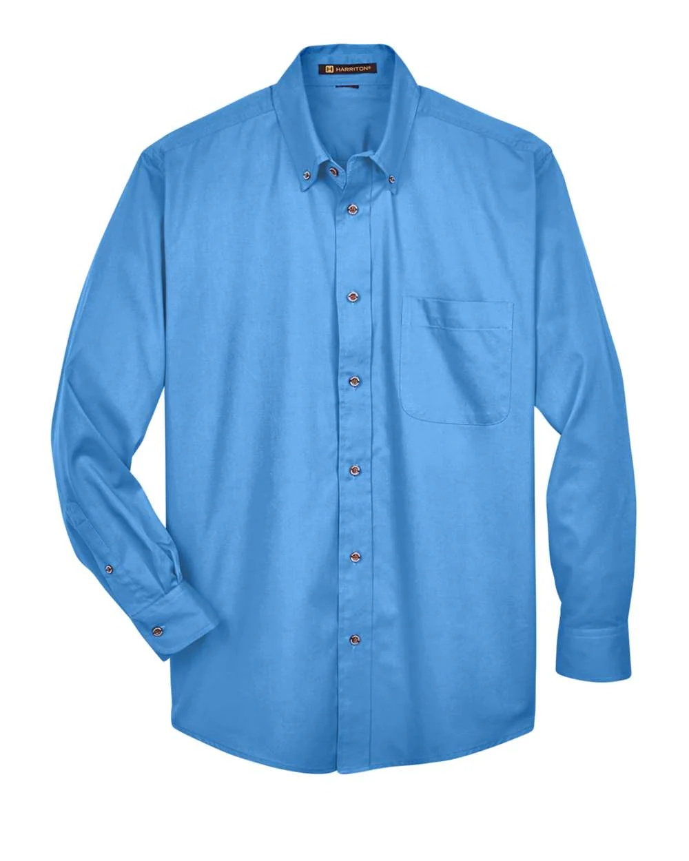 Harriton-M500-Men's Easy Blend™ Long Sleeve Twill Shirt - Image 32