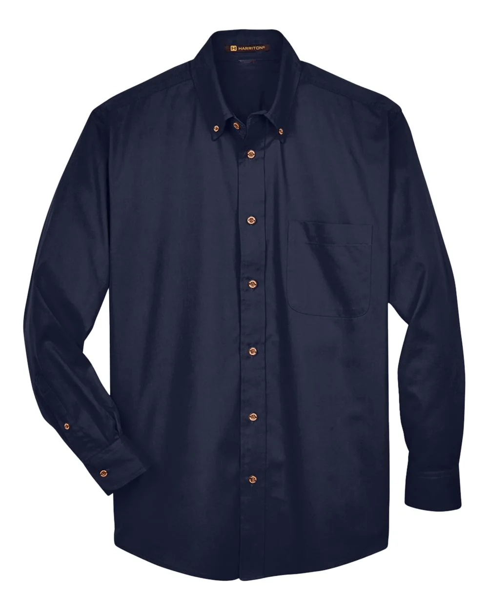 Harriton-M500-Men's Easy Blend™ Long Sleeve Twill Shirt - Image 37