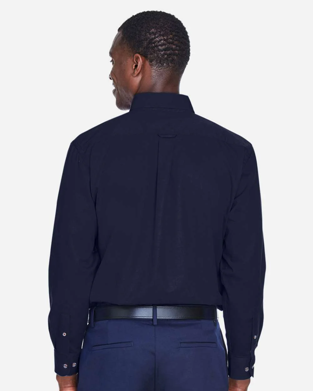 Harriton-M500-Men's Easy Blend™ Long Sleeve Twill Shirt - Image 41