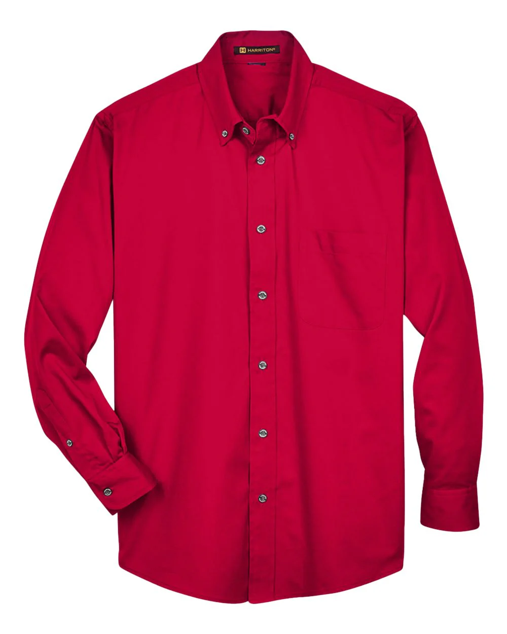 Harriton-M500-Men's Easy Blend™ Long Sleeve Twill Shirt - Image 42