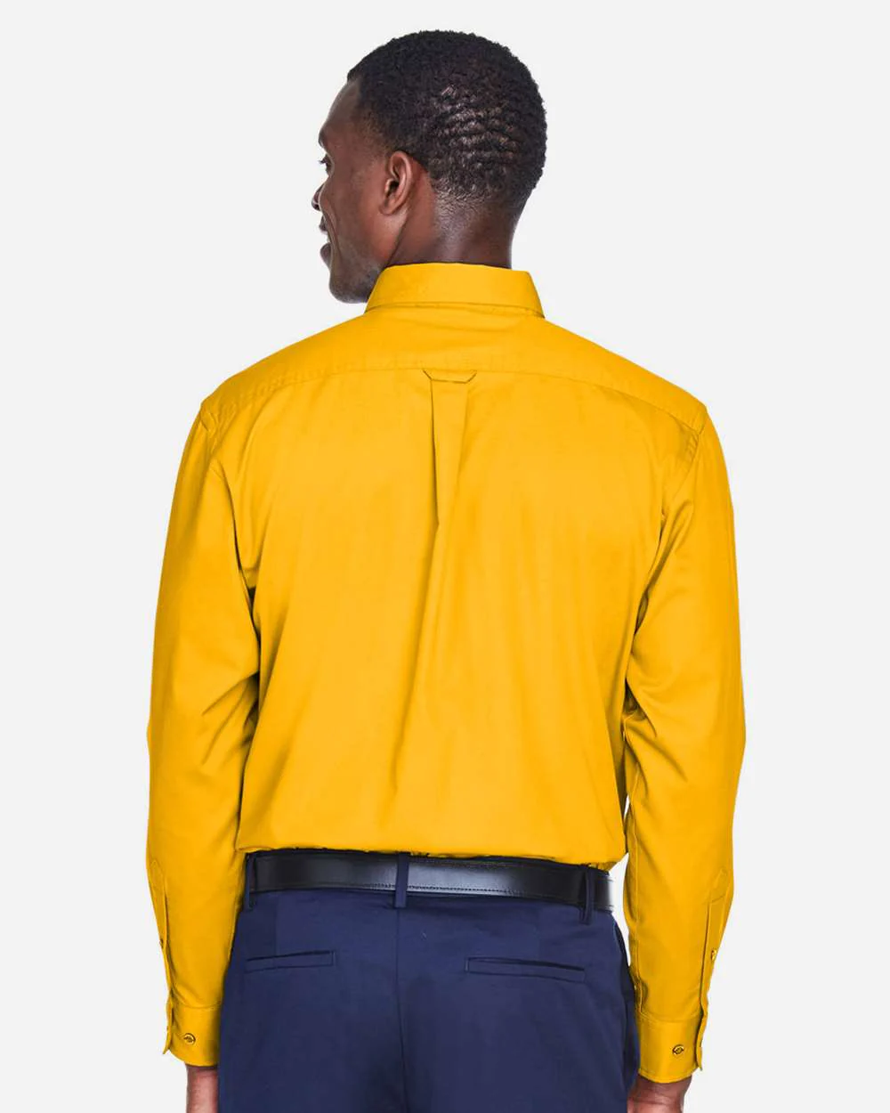 Harriton-M500-Men's Easy Blend™ Long Sleeve Twill Shirt - Image 56