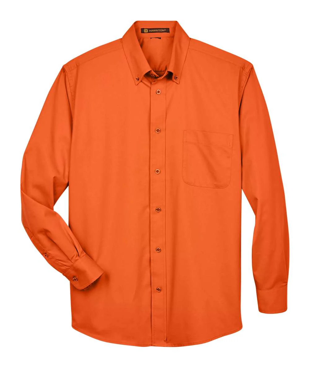 Harriton-M500-Men's Easy Blend™ Long Sleeve Twill Shirt - Image 57