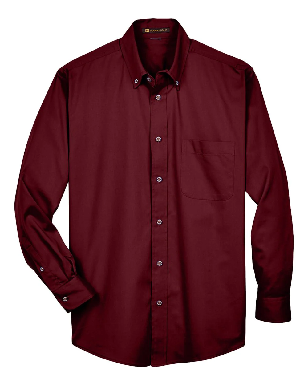 Harriton-M500-Men's Easy Blend™ Long Sleeve Twill Shirt - Image 72