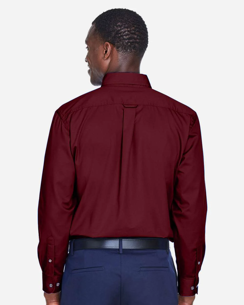 Harriton-M500-Men's Easy Blend™ Long Sleeve Twill Shirt - Image 76