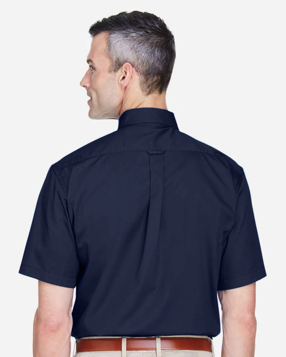 Harriton-M500S-Men's Easy Blend™ Twill Dress Shirt with Stain-Release - Image 16
