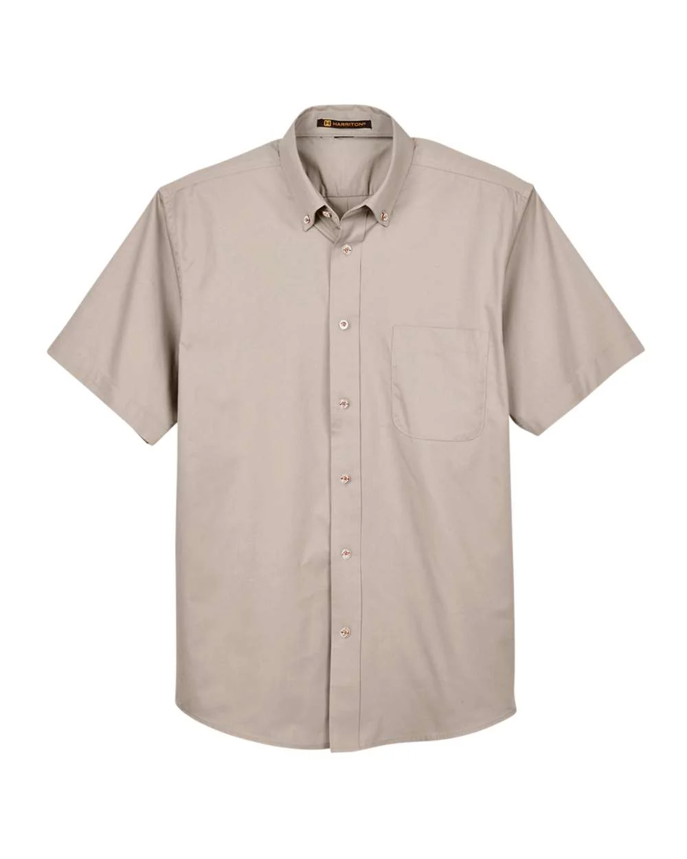 Harriton-M500S-Men's Easy Blend™ Twill Dress Shirt with Stain-Release - Image 17
