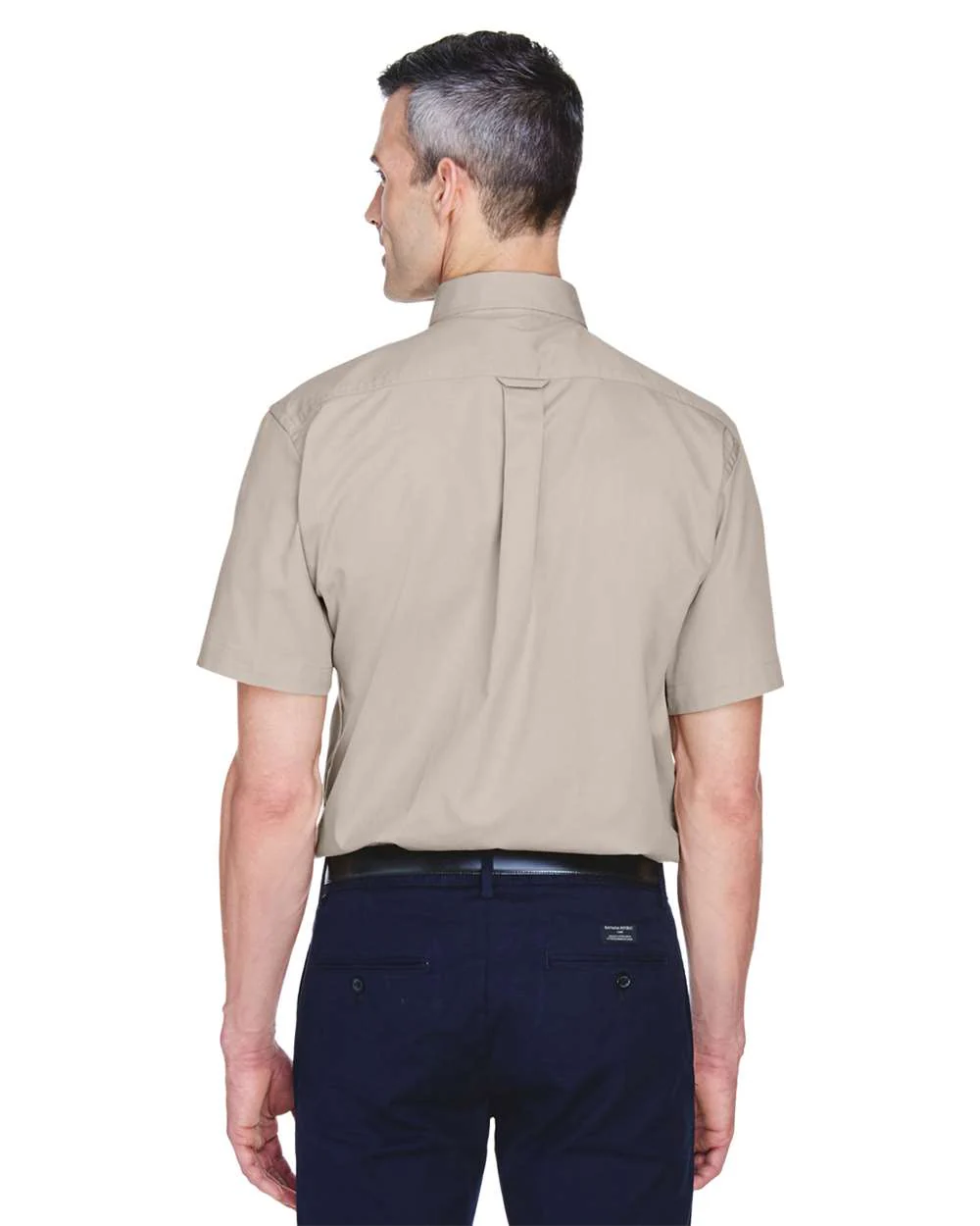 Harriton-M500S-Men's Easy Blend™ Twill Dress Shirt with Stain-Release - Image 21