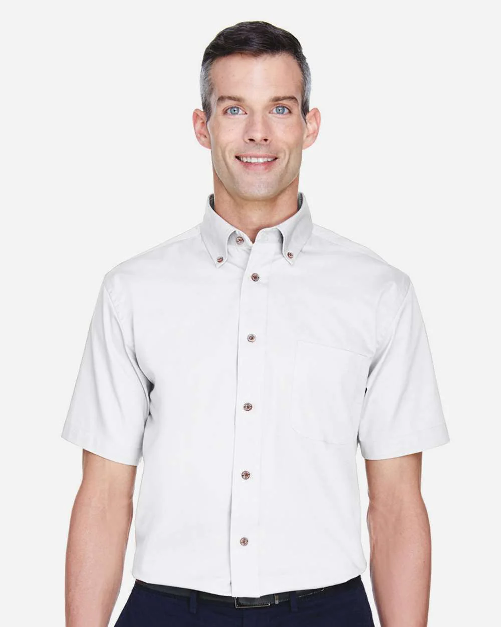 Harriton-M500S-Men's Easy Blend™ Twill Dress Shirt with Stain-Release - Image 24