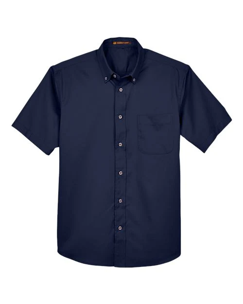 Harriton-M500S-Men's Easy Blend™ Twill Dress Shirt with Stain-Release - Image 33