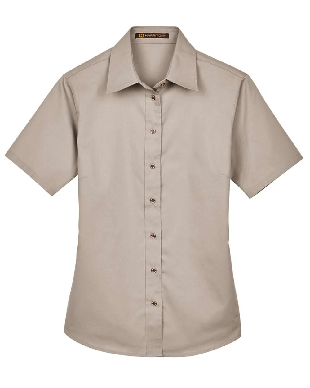 Harriton-M500SW-Women's Easy Blend™ Short Sleeve Twill Dress Shirt with Stain-Release - Image 17