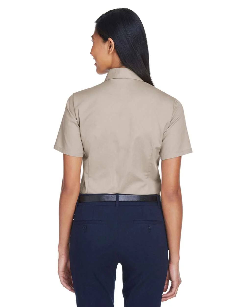 Harriton-M500SW-Women's Easy Blend™ Short Sleeve Twill Dress Shirt with Stain-Release - Image 21