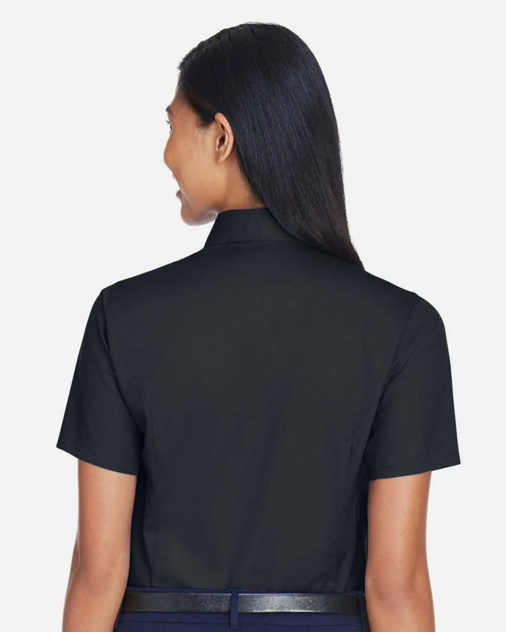 Harriton-M500SW-Women's Easy Blend™ Short Sleeve Twill Dress Shirt with Stain-Release - Image 5