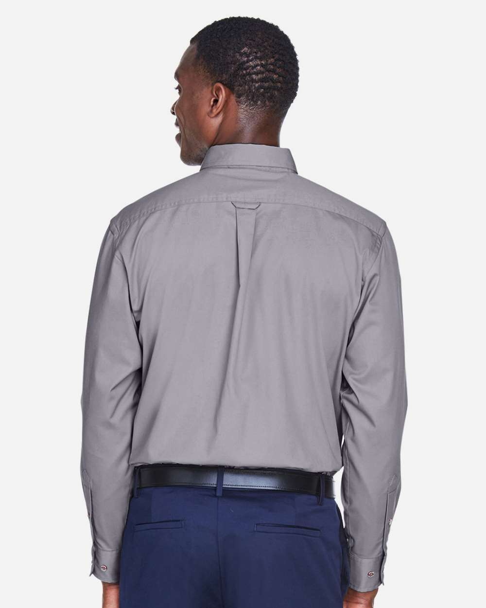Harriton-M500T-Men's Tall Easy Blend™ Long Sleeve Twill Dress Shirt - Image 11