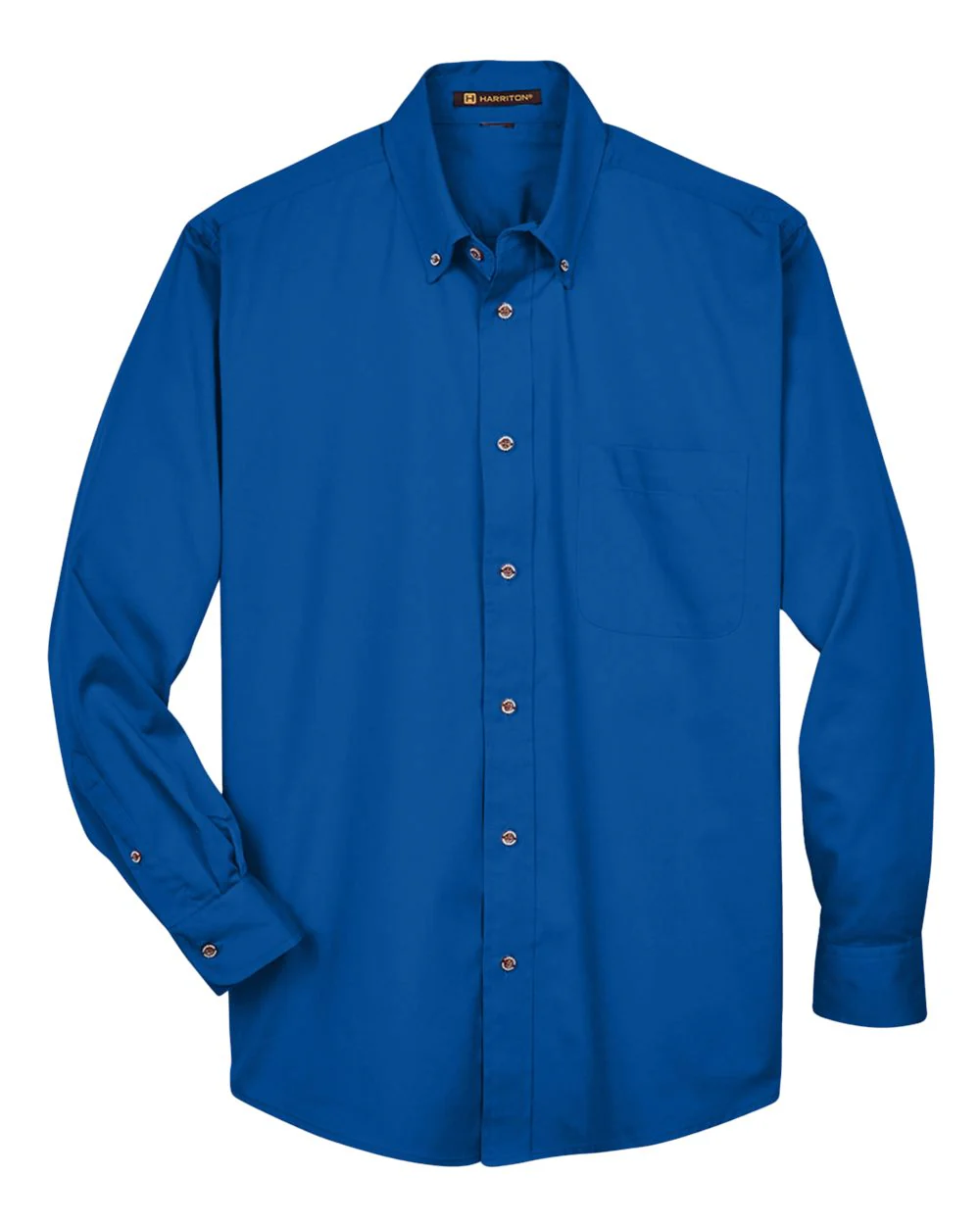 Harriton-M500T-Men's Tall Easy Blend™ Long Sleeve Twill Dress Shirt - Image 12