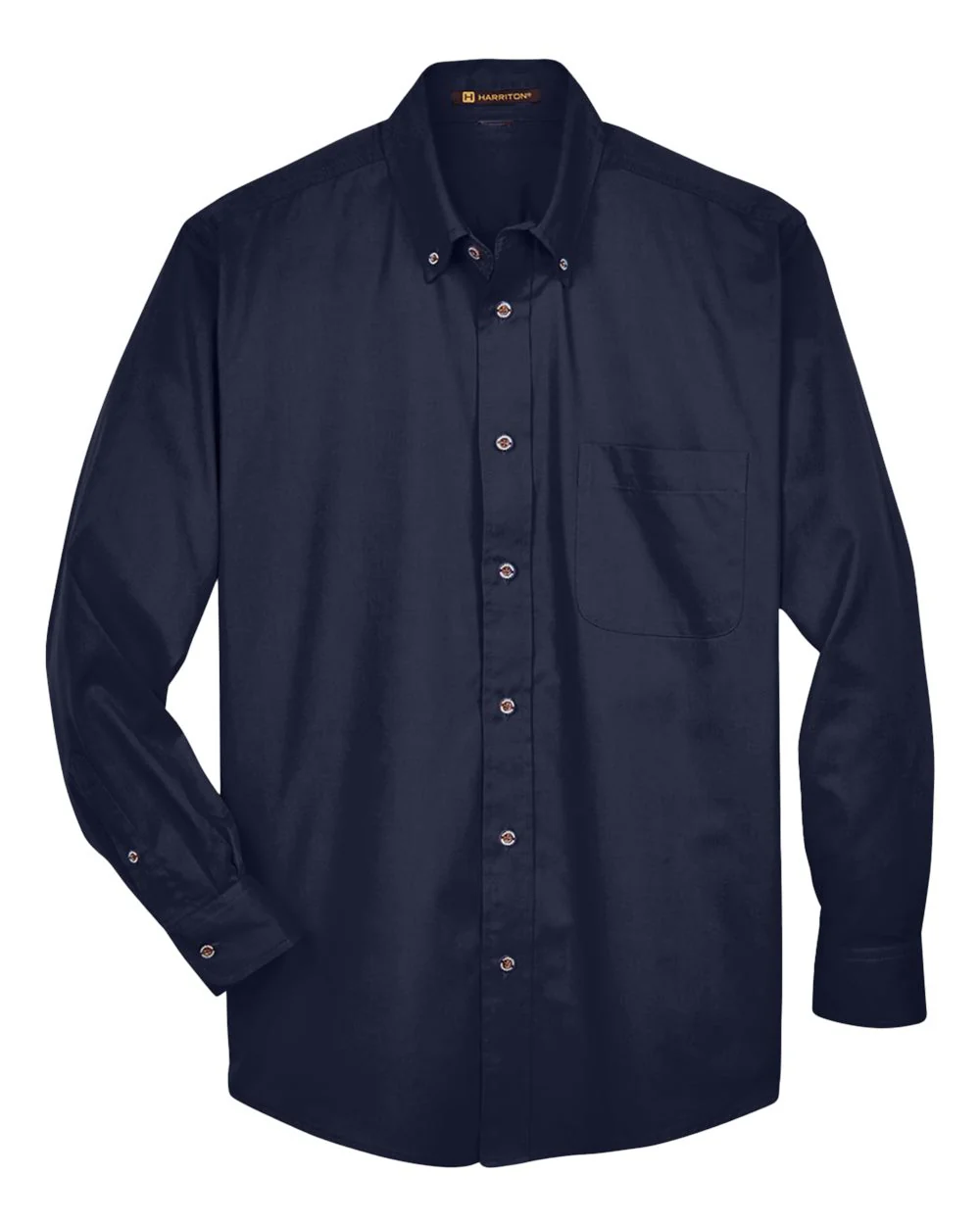 Harriton-M500T-Men's Tall Easy Blend™ Long Sleeve Twill Dress Shirt - Image 17