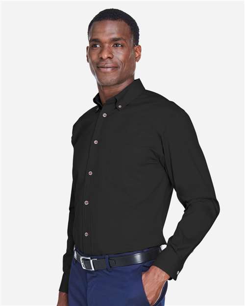 Harriton-M500T-Men's Tall Easy Blend™ Long Sleeve Twill Dress Shirt - Image 32