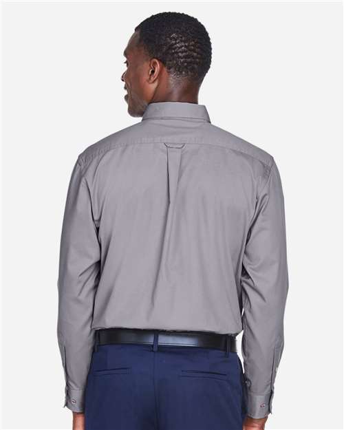 Harriton-M500T-Men's Tall Easy Blend™ Long Sleeve Twill Dress Shirt - Image 36