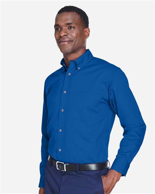 Harriton-M500T-Men's Tall Easy Blend™ Long Sleeve Twill Dress Shirt - Image 38