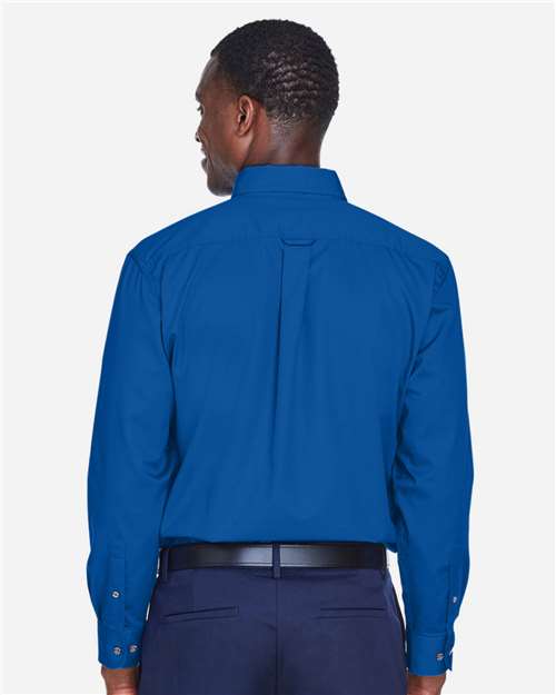 Harriton-M500T-Men's Tall Easy Blend™ Long Sleeve Twill Dress Shirt - Image 39