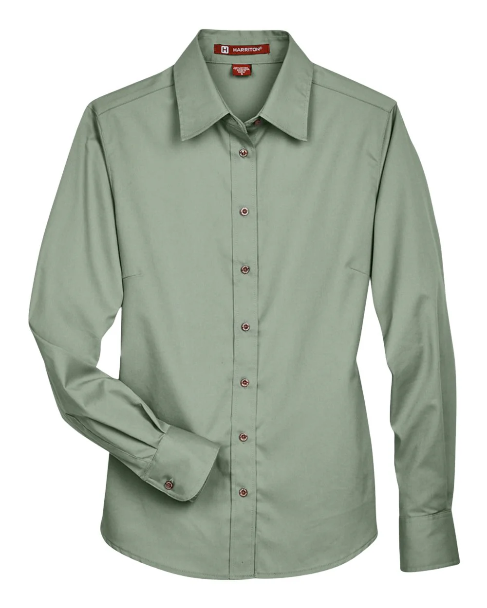 Harriton-M500W-Women's Easy Blend™ Long Sleeve Twill Dress Shirt with Stain-Release - Image 12