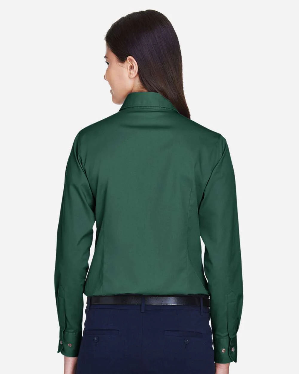Harriton-M500W-Women's Easy Blend™ Long Sleeve Twill Dress Shirt with Stain-Release - Image 26