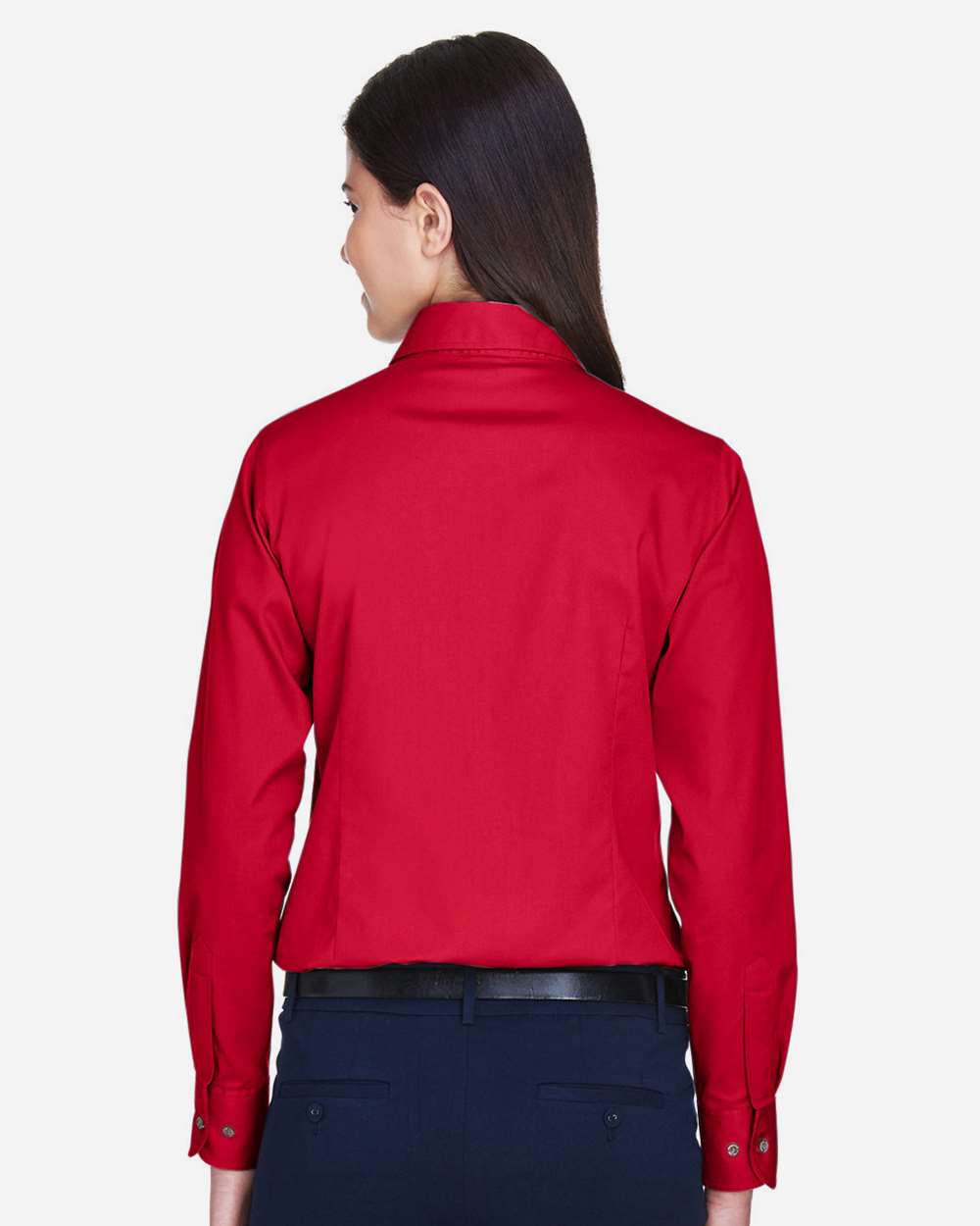 Harriton-M500W-Women's Easy Blend™ Long Sleeve Twill Dress Shirt with Stain-Release - Image 41