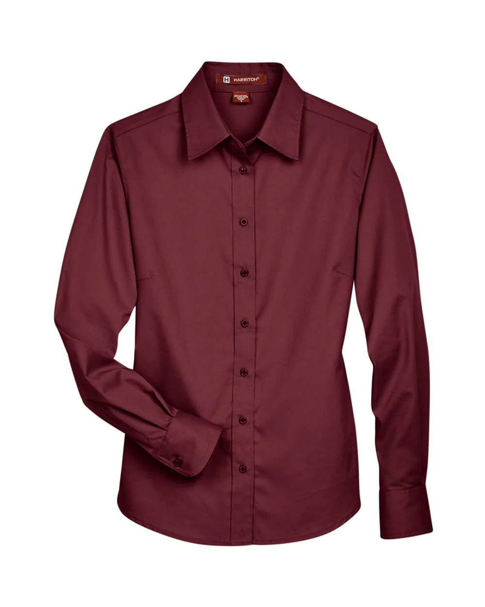 Harriton-M500W-Women's Easy Blend™ Long Sleeve Twill Dress Shirt with Stain-Release - Image 52